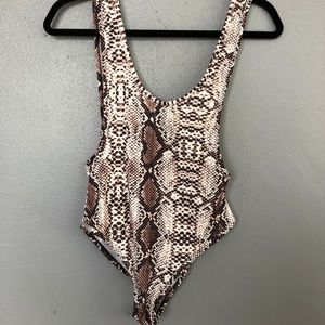 NastyGal snake skin bodysuit